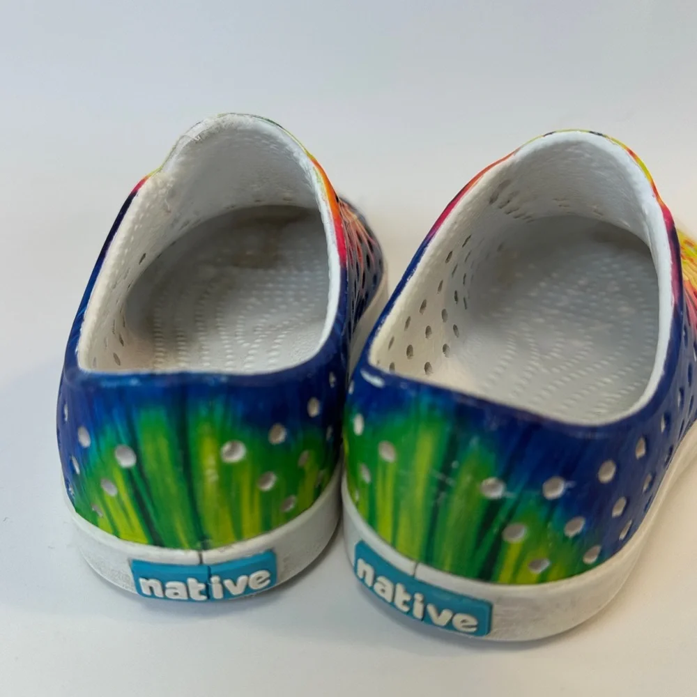 Native Tie Dye Rainbow Toddler Kids Shoes‎ C7